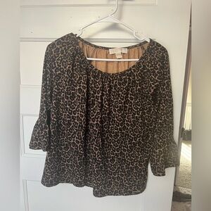 Michael Kors top. Leopard. Size M